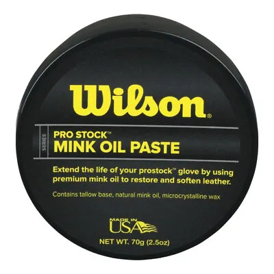 Wilson Pro Stock Mink Oil Paste Baseball/Softball Glove Conditioner • $8.95