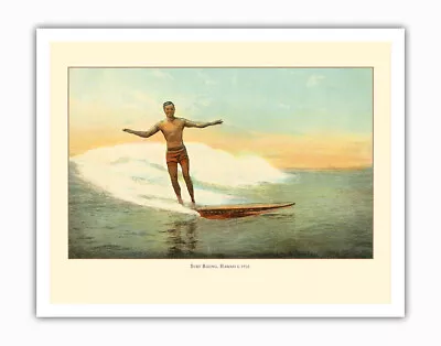 Surf Riding Hawaii Vintage Hawaiian Color Postcard 1910 • $15.98