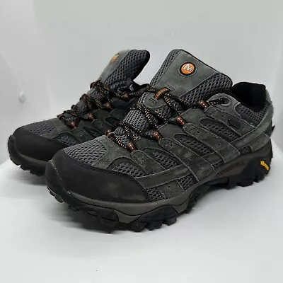 Merrell Moab 2 Mens Size 9 Suede Leather Waterproof Hiking Shoes Vibram Beluga • $39.99