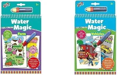Galt Toys Water Magic Farm And Vehicles Colouring Book For Children • £17.93