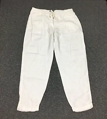 £44.99 • Buy OSKA Women's 100% Linen Relaxed Fit Trousers SIZE 2 UK14 White