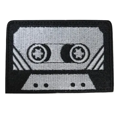 Cassette Tape Record Music Songs Retro Embroidered Hook And Loop Patch • $5.99