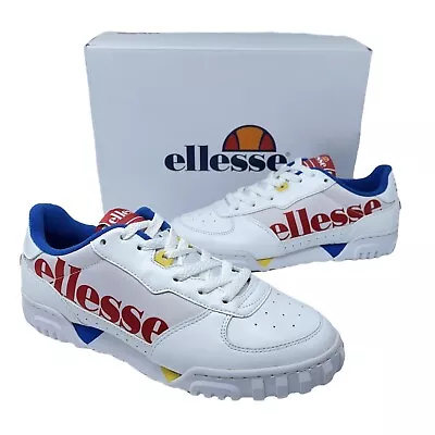 Ellesse Men’s Tanker LO OG LTHR AF White Athletic Sneakers Lace Up Shoes 10 New • $100