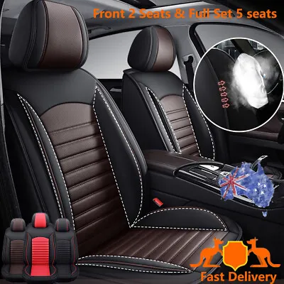 Leather Car Seat Covers Front/Full Set Cushions For Isuzu D-Max MU-X 1991-2023 • $234.04