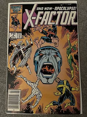 X-factor 6 1st Appearance Apocalypse Newsstand July 1986 Marvel - Printing Error • $60