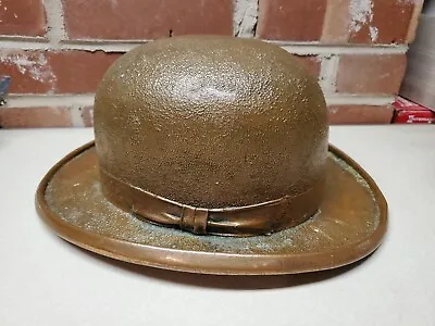 BRONZED Vintage Rare Original John B. Stetson Flexible Conforming Bowler Hat • $247.49