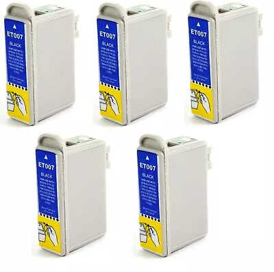 £4.50 • Buy Non-OEM T007 5 Pack Ink Cartridges Fits Epson Photo 790, 870, 875DC, 890, 895