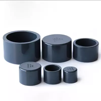 UPVC/PVC Cap Water Supply Pipe End Inter Diameter 20-110mm Caps Dark Grey • $8.79