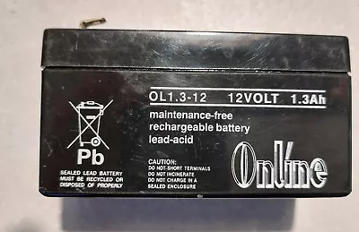 Alarm Battery 12volt 1.3Ah Lead Acid Rechargeable • £7.99
