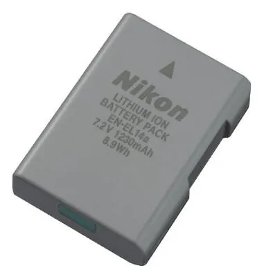 Nikon EN-EL14a (27126) Rechargeable 7.2V Li-Ion Battery - Gray • $50