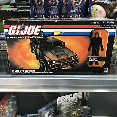 2005 Hasbro GI Joe Night Ops Humvee With Rollbar Online Exclusive MISB -READ- • $145