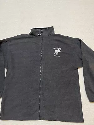 Arapaho Bay Colorado Full Zip Fleece Jacket Adult XL Gru W/White Moose Logo  • $13.69