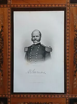 1863 Civil War Portrait Of Major General Ambrose E. Burnside NY George E. Perine • $19.99