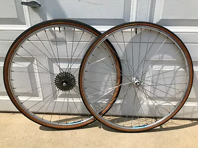 Vintage Miche Competition Clincher Wheelset 700c Tires Road Bike Wheel Set • $269.10