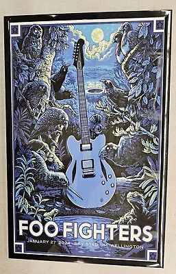 Foo Fighters 2024 Wellington UK Concert Poster 11 X 17 Framed • $21.99