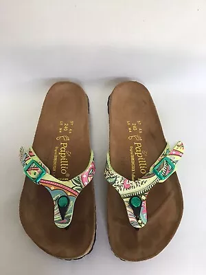 £38 • Buy BIRKENSTOCK PAPILLIO MULTICOLOURED FLORAL GIZEH - UK 4.5, EUR 37 Brand New
