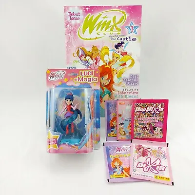 Winx Club Magic Light Cosmix Musa Figure Issue 1 Comic Book & Panini Stickers • $36