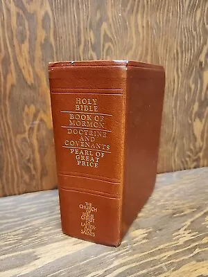 ⭐USED Bible  Book Of Mormon Doctrine & Covenants PofGP LDS Quad Scriptures 2002 • $18.99