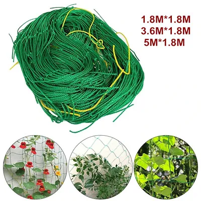£4.55 • Buy Plant Support Mesh Garden Net Vegetable Fruit Climbing Netting Pea Bean Trellis,