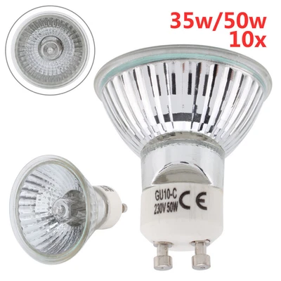 £11.75 • Buy 10 X GU10 Halogen Bulbs Lamp 35W-50W GU10 Bulbs 220-240V