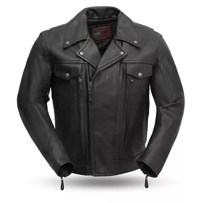 Mastermind - Men's Motorcycle Leather Jacket • $278.98