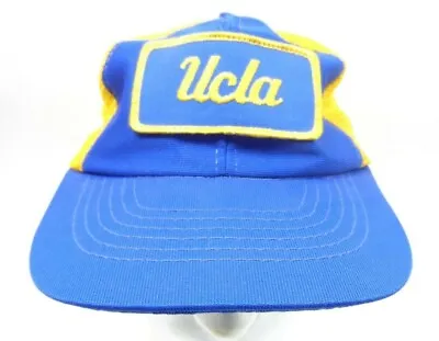 Vintage UCLA Snapback Trucker Hat W/ Patch NCAA Basketball Adjustable Med Large • $100