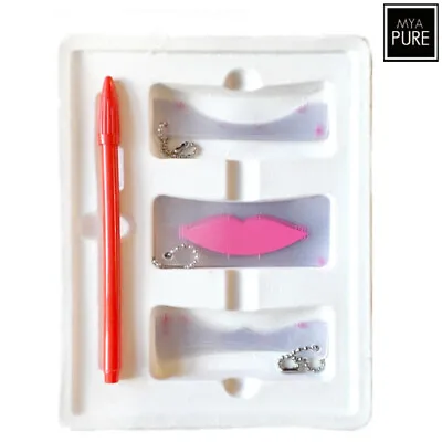 £15.99 • Buy Lip Stencil Permanent Make-Up Marking Set Kit Tattoo Marker Lips Outlines