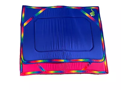 Rainbow Trimmed  Saddle Pad - All Purpose  Pink Or Royal Full Or Pony • $60.45