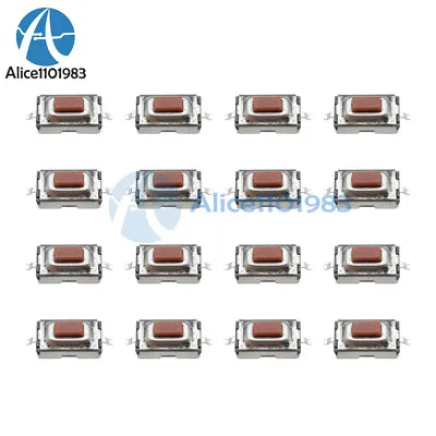 $1.29 • Buy 20pcs 3X6X2.5mm Tactile Push Button Switch Tact Switch Micro Switch 2 Pin SMD AL