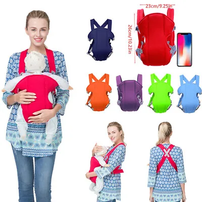 Adjustable Infant Baby Carrier Wrap Sling Newborn Backpack Breathable Ergonomi • £8.23