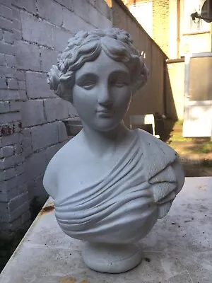 £24.99 • Buy Greek/ Roman Bust Sculpture Figurine Of A Beautiful Woman - Made From A Metal