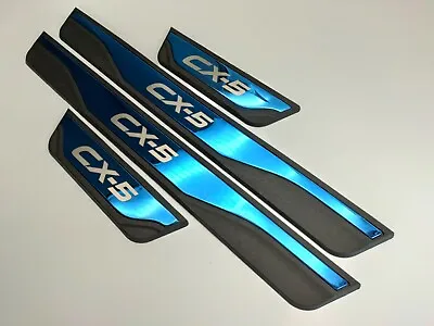 For Mazda CX5 Car Accessories Sill Scuff Plate Protector Door Panel Sticker 2022 • $54.99