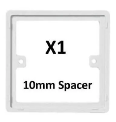 Bg Single Double Spacer Light Switch 2g 1g Spacer Socket Frame Back Box Plate Nw • £4.50