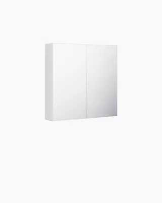 Bathroom Mirror Cabinet Vanity Medicine White Shaving Storage 600x600mm 2 Door • $139