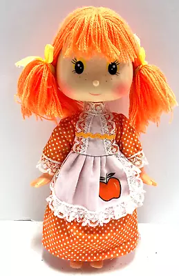 Vintage 8.5  Hobbie Cake Strawberry Shortcake Orange Hair Doll 1980's K • $15