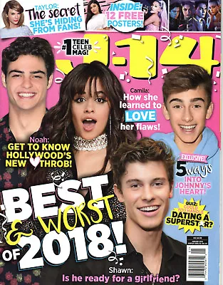 J-14 Magazine January 2019 Johnny Orlando Ariana Grande BTS JoJo Siwa Posters • $20