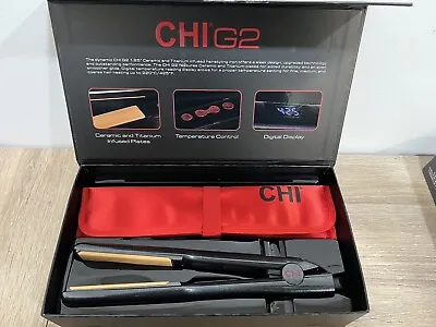 CHI G2 Professional Hair Straightener Titanium Ceramic 2nd Gen Flat Iron 1.25in • $108