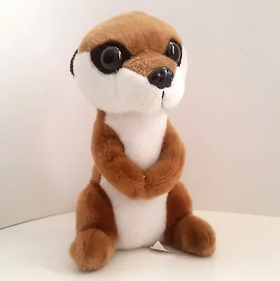 Morris The Meerkat Soft Toy Plush With Big Brown Eyes 8  Tall Meerkat Cuddly • £4.95