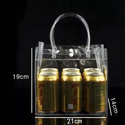 Clear Plastic Tote Bag/Women Transparent Handbag Zip Purse Stadium Security Bags • $18.82