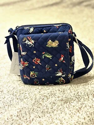 NWT Vera Bradley RFID Mini Hipster Crossbody - Snow Globe Motifs Print • $25