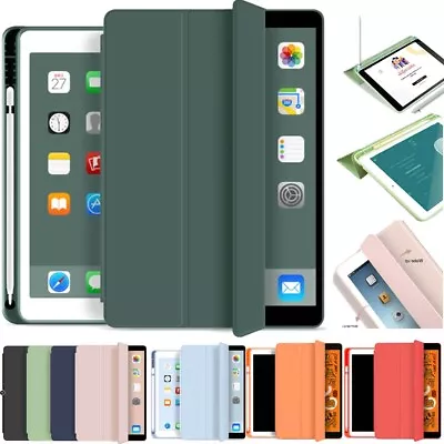 $21.88 • Buy Cover For IPad Air 5th 4th 5/6/7/8/9/10th Mini Pro Smart Case With Pencil Holder