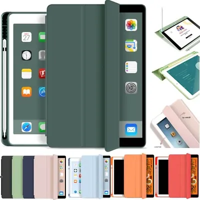 $21.88 • Buy Cover For IPad Air 5th 4th 5/6/7/8/9/10th Mini Pro Smart Case With Pencil Holder