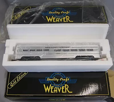 4 Rare WEAVER New York Central 60' ALUMINUM PASSENGER CARS ADD-ON NOS L-5220 • $266.77