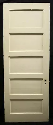 4 Available 30 X84  Antique Vintage Old Wood Wooden Interior Doors 5 Flat Panel • $249.99