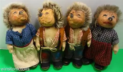 Early Steiff Collection  Four Family Of Mecki Hedgehogs  Condition Vintage Fair • $75