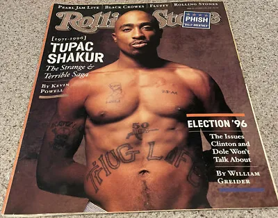 $49.99 • Buy Tupac Shakur 1971-1996 - Rolling Stone Magazine 10/31/96 #746 - No Label!