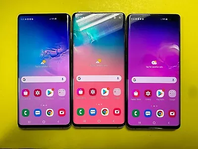 Samsung Galaxy S10+ Plus - 128GB- White Black Blue (Unlocked) Average Condition • $120