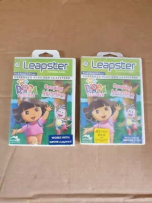 LeapFrog Leapster Learning Game Dora The Explorer Camping Adventure (Lot Of 2) • $15.40