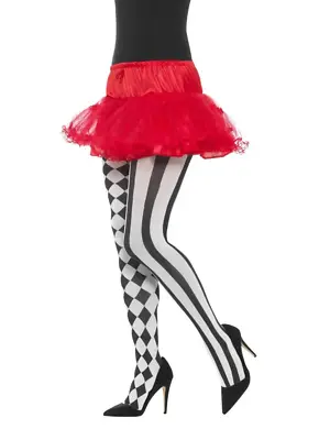 $9.08 • Buy Harlequin Tights Circus Jester Halloween Party Fancy Dress Costume Accessory