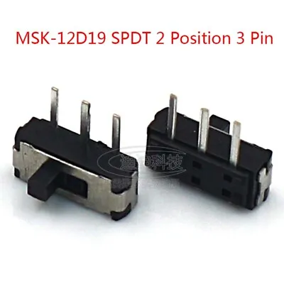 ON-OFF Micro Slide Switch SPDT 2 Position 3 Pin PCB Panel Microswitch SMD Switch • $1.95